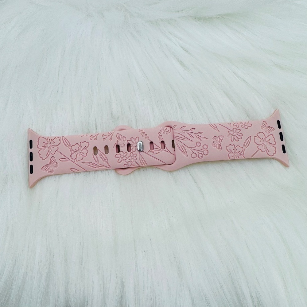 New Baby Pink Watch Band For Apple Watch Series 38mm / 40mm / 41mm - Picture 4 of 6